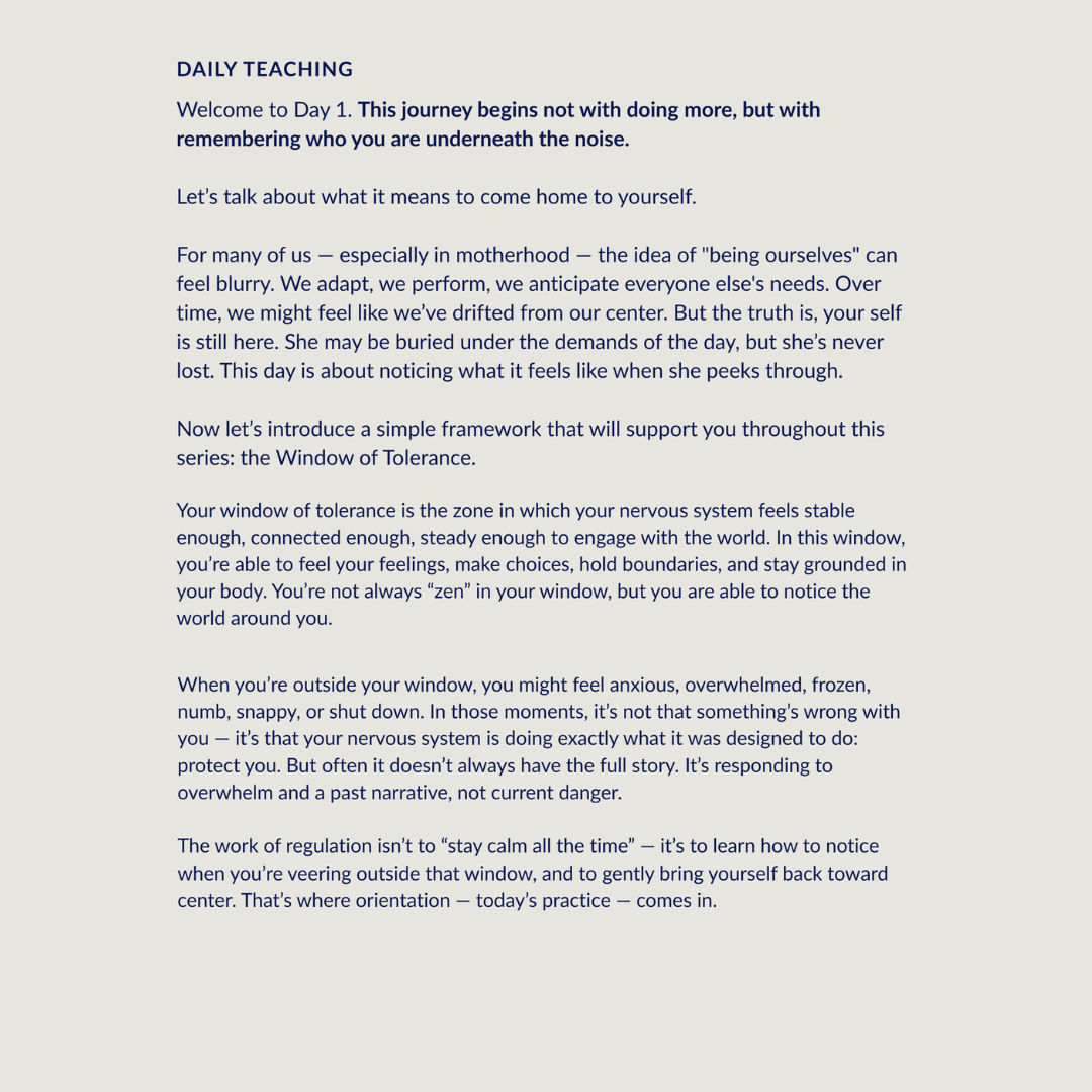 Audio + Printable Workbook: 7 Days to Reconnect with Your Body + Self